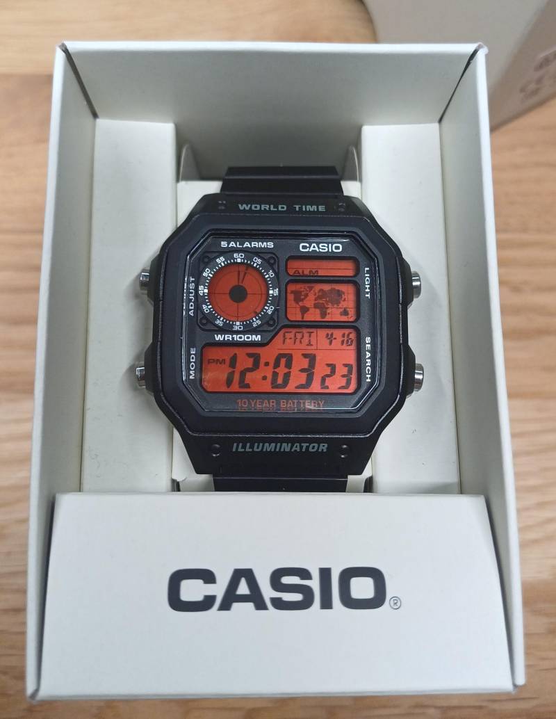 Herrenuhr Casio Ae-1200Wh-1Avef Schwarz Modifiziert Herrenuhr Casio Ae-1200Wh-1Avef Schwarz Modifiziert von ZyfferMod