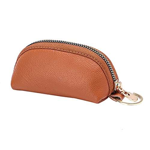 Tasche Clutch Bag Neutral Farbe Karte Solide Telefon Paket Mode Reißverschluss Tasche Taille Packs Taille Pack Bein, braun, 11.5X6.5X5.8CM von Zylione