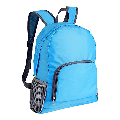 Zylione Freizeit Große Kapazität Outdoor Leichte Wasserdicht Faltbare Rucksack Lavendel Rucksack für Frauen, blau, One size von Zylione