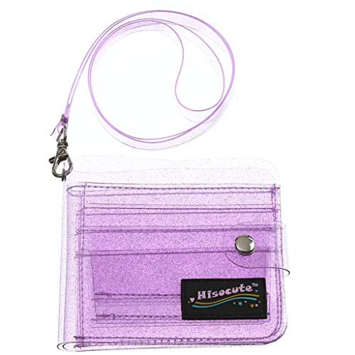 Zylione Jelly Color Solid Fashion Card Damen Geldbörse Tasche Herren Geldbörse Clip Gravur, violett, Einheitsgröße von Zylione
