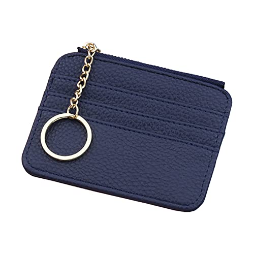 Zylione Mode ID Kurze Brieftasche Einfarbig Frauen Männer Kunstleder Reißverschluss Geldbörse Mehrere Kartenfächer Clutch Tasche Kleine Frau Brieftasche mit Bild Halter, D, Einheitsgröße von Zylione