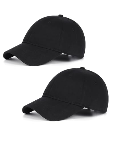 Zylioo 2 Stück Basecap XL/XXL Herren Kappe Baseballkappe Baseball Cap Verstellbare Sport Cappy Damen Für Großen Kopf von Zylioo
