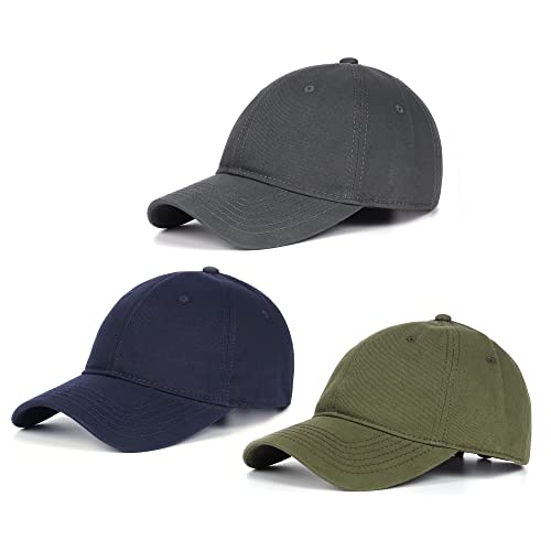 Zylioo 3 Stück Basecap Herren Kappe XL/XXL Baseballkappe Baseball Cap Verstellbare Sport Cappy Damen Für Großen Kopf von Zylioo