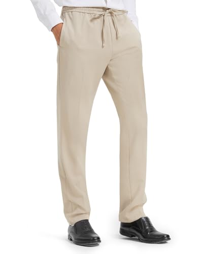 Zylioo Anzughose Herren Lang Bein Chinohose Männer Tall Stretch Freizeithose Regular Fit Stoffhose von Zylioo