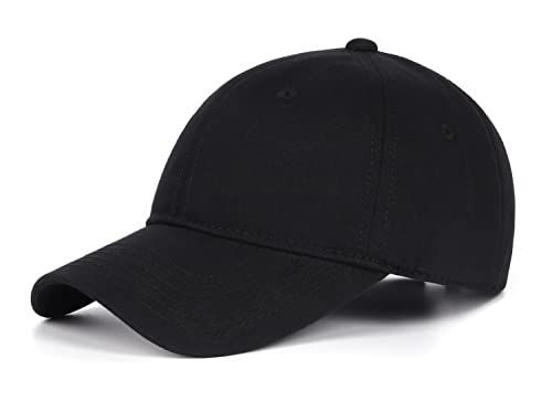 Zylioo Basecap Kappe Verstellbare Baseballkappe Herren Sport Cappy Klassische Caps Männer Damen Schwarz von Zylioo