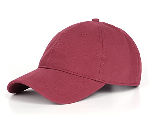 Zylioo Basecap Kappe Verstellbare Baseballkappe Herren Sport Cappy Klassische Caps Männer Damen Rot von Zylioo