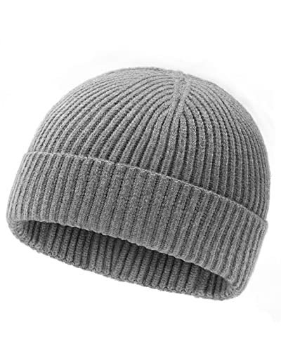 Zylioo Docker-Cap XXL Docker Mütze Für Großen Kopf Strickmütze Seemannsmütze Übergroße Hafenmütze Brimless Trawler Beanie Mütze Watch Cap von Zylioo