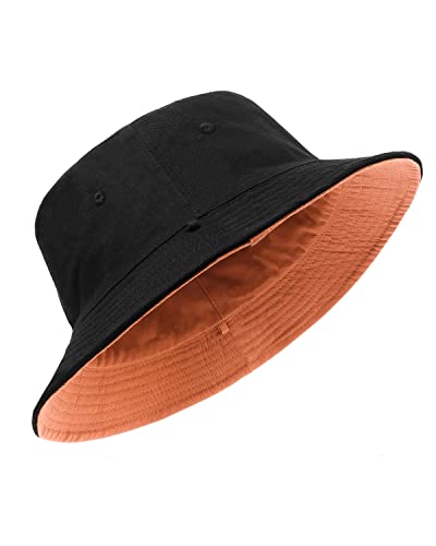Zylioo Fischerhut Beidseitig Anglerhut Doppelseitig Bucket Hat Herren Sonnenhut Frauen Sommerhut Damen Eimerhut von Zylioo