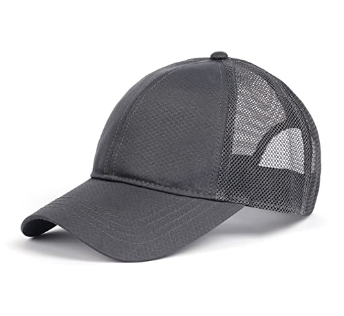 Zylioo Trucker Cap XXL Mesh Running Caps Für Großen Kopf Übergroße Schnelltrocknend Basecap Atmungsaktiv Baseballkappe Sport Caps Grau(Grey), XXL(62CM) von Zylioo