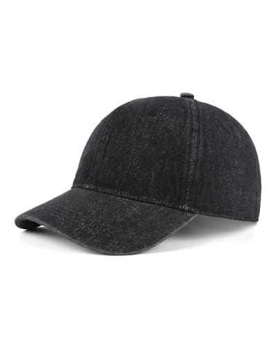 Zylioo Jeans Basecap Denim M-L,Distressed Unisex Running Kappe Größe 57-64cm,UV-Schutz Vintage Sport Cap von Zylioo