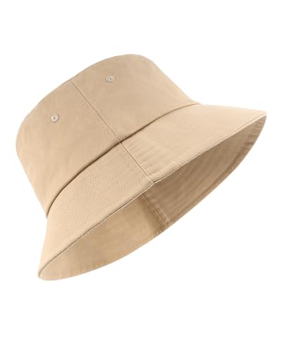 Zylioo L/XL Fischerhut Größ 58-61,UV-Schutz Anglerhut Für Großen Kopf,UPF50+ Sommer Sonnenhut mit Breiter Krempe von Zylioo