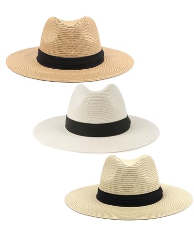 Zylioo L/XL Panamahut Herren Großen Kopf Stroh Sonnenhut mit Breiter Krempe Übergroßen Strohhut UV Sommerhut Strandmütze Zylioo L/XL Panamahut Herren Großen Kopf Stroh Sonnenhut mit Breiter Krempe Übergroßen Strohhut UV Sommerhut Strandmütze von Zylioo