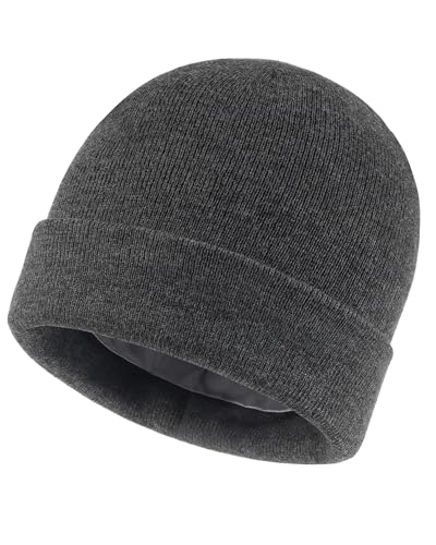 Zylioo L/XL Satin Wintermütze Strickmütze Für Großen Kopf,Satin Lined Beanie Mütze,Winter Warme Skull Watch Cap Zylioo L/XL Satin Wintermütze Strickmütze Für Großen Kopf,Satin Lined Beanie Mütze,Winter Warme Skull Watch Cap von Zylioo