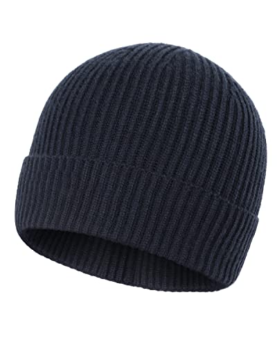 Zylioo L/XL Strickmütze Für Großen Kopf, Wintermütze Beanie Mütze Mit Schirm, Übergroße Winter Warme Knit Cuffed Watch Cap von Zylioo