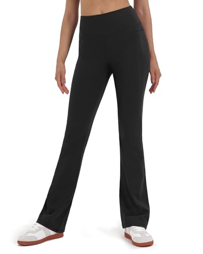 Zylioo Lang Bein Flared Leggings Yogahose Damen Lang/Extra lang,Blickdicht Bootcut Leggings Tall/Extra Tall,Fitnesshose Bootleg Jazzpants von Zylioo