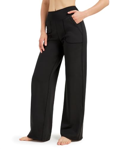 Zylioo Lang Bein Leggings Damen Weites Bein Yogahose Lang/Extra lang Blickdicht Schlaghose Bootcut Fitnesshose Straighthose mit Taschen Zylioo Lang Bein Leggings Damen Weites Bein Yogahose Lang/Extra lang Blickdicht Schlaghose Bootcut Fitnesshose Straighthose mit Taschen von Zylioo