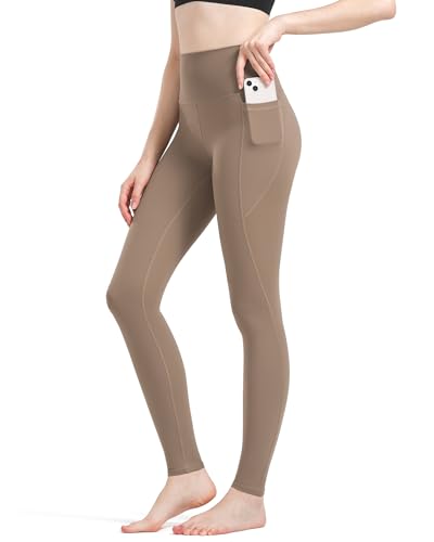 Zylioo Leggings Damen Lang Tall/Extra Tall,Blickdicht Sportleggings Mit Tasche,Lang Bein Hohe Taille Bauchkontrolle Yogahose Für Fitness Gym Alltag von Zylioo