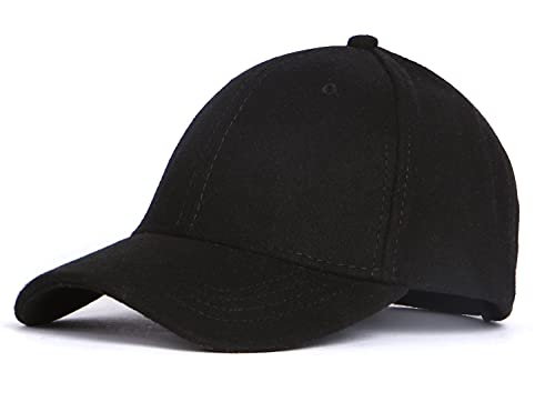 Zylioo M-L Winter Basecap Großen Kopf, Fleece Running Cap, Warme Wolle Kappe Baseballkappe von Zylioo