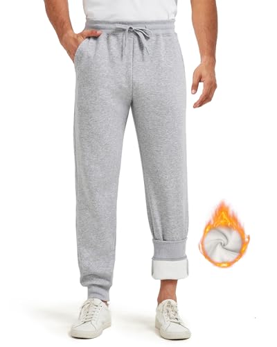 Zylioo Tall Size Fleece Jogginghose Herren,Extra Lang/Extra Tall Trainingshose Winter Sporthose Sweathose,Lang Sweatpants Laufhose Jogger Hose von Zylioo