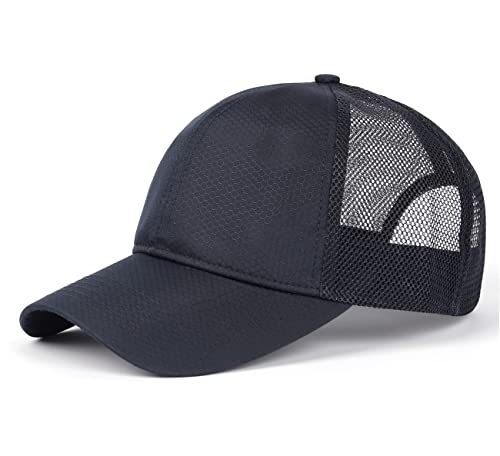 Zylioo Trucker Cap Mesh Running Caps Basecap Baseballkappe Sport Caps Blau(Navy), Einheitsgröße(58CM) von Zylioo