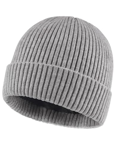 Zylioo Wintermütze Strickmütze Für kleinen Kopf，Fleece Fütterung Beanie Mütze Größe S-M,Winter Warme Watch Cap von Zylioo