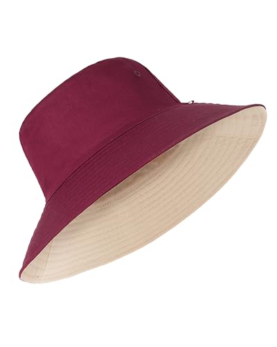 Zylioo X-Large Bucket Sun Hats Cap Large Double Sided Hat Reversible Fisherman Hats for Men Women Big Heads von Zylioo