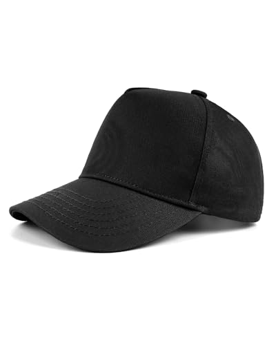 Zylioo XL/XXL 5 Panel Basecap Für Großen Kopf,Verstellbare High Crown Kappe Herren,Running Sport Baseballkappe von Zylioo