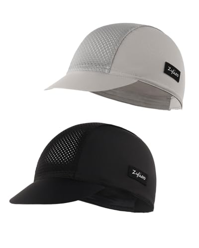Zylioo XL-3XL 2-er Pack Fahrradkappe Cycling Cap mit Visier Großen Kopf,UV Schutz Radmütze Fahrrad Mütze Sommer Sports Radfahren, Klettern, Angeln von Zylioo