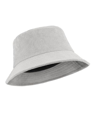 Zylioo XL Cord Fischerhut Anglerhut Für Großen Kopf,Kord Bucket Hats,Winter Sonnenhut mit Breiter Krempe von Zylioo