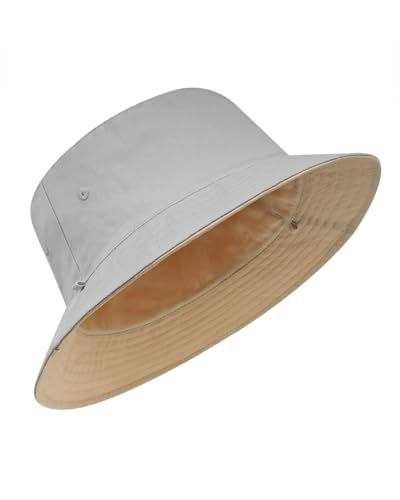Zylioo XXL/3XL Fischerhut Für Supergroße Köpfe,UV-Schutze Reversibel Anglerhut Größe 64CM,Beidseitig UPF50+ Sonnenhut Bucket Hat Für Sommer Outdoor Golf von Zylioo