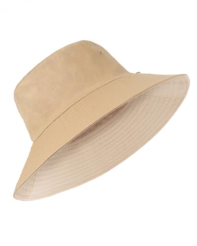 Zylioo XXL/3XL Reversible Bucket Hats Big Double Side Fishing Hat Large Sun Protection Camping Hats for Golf Gardening Beach von Zylioo