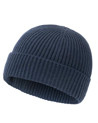 Zylioo XXL Docker-Cap Docker Mütze Für Großen Kopf Strickmütze Seemannsmütze Übergroße Hafenmütze Brimless Beanie Mütze Watch Cap von Zylioo