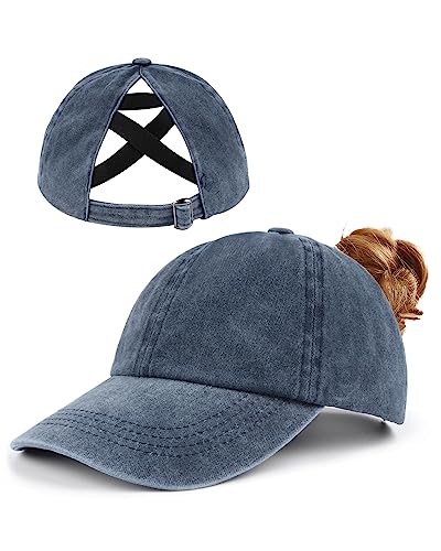 Zylioo XL Pferdeschwanz Basecap Großen Kopf,Washed Ponytail Kappe Größe 60-65,Criss Cross UV-Schutz Golf Cap Zylioo XL Pferdeschwanz Basecap Großen Kopf,Washed Ponytail Kappe Größe 60-65,Criss Cross UV-Schutz Golf Cap von Zylioo