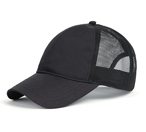 Zylioo XL/XXL Trucker Cap Basecap Für Großen Kopf,Mesh Running Caps Größe 62cm,UV Schutze Sommer Sport Kappen Atmungsaktiv Baseballkappe Schwarz(Black), XXL(62CM) von Zylioo