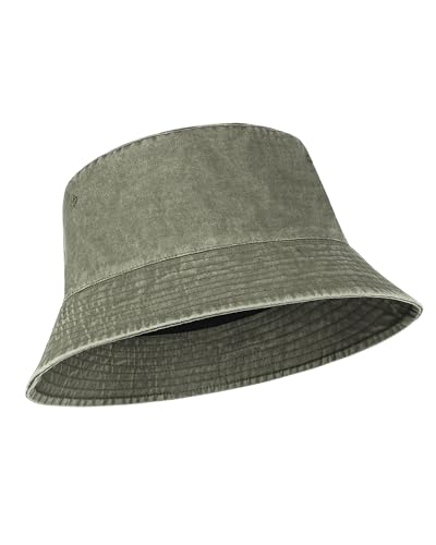 Zylioo XXL UV-Schutz Fischerhut Größe 64cm, Washed Anglerhut Für Großen Kopf,Sonnenschutz Bucket Hats Sonnenhut Freizeithut von Zylioo