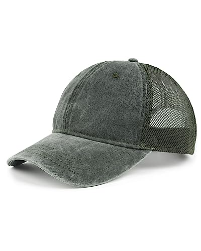 Zylioo XXL Vintage Trucker Cap Kappe Für Großen Kopf,Washed Running Caps Größe 60-65cm,Sommer Basecap Sport Caps von Zylioo