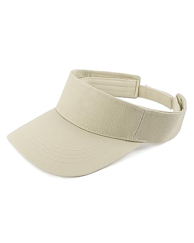 Zylioo XXL Visor Cap für Großen Kopf,Sun Visier Kappe,Sport Sonnenschutz Visor Schirmkappe mit Klettverschluss Größe 62cm von Zylioo
