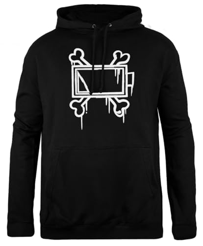 Zymbatee Uzi Doorman Bone Batttery Grauer Unisex-Kapuzenpullover Mit Klassischer Passform von Zymbatee