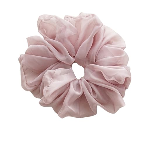 10 Stück Damen große einfarbige Chiffon-Gummibänder for das Haar, süße Haargummis für Frauen oder Mädchen(Style7) von Zymjzbetic