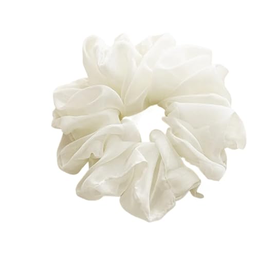 10 Stück Damen große einfarbige Chiffon-Gummibänder for das Haar, süße Haargummis für Frauen oder Mädchen(Style9) von Zymjzbetic