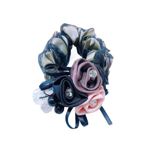 5 Stück Blumengarn-Haarseil, elegantes Schleifen-Haarband for Frauen für Frauen oder Mädchen(Color10) von Zymjzbetic