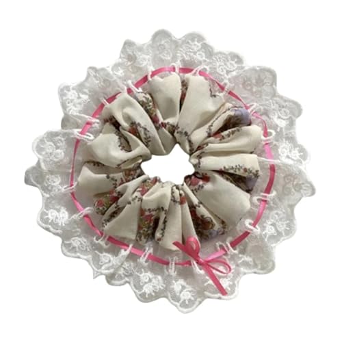 5 Stück Spitzen-Haargummis, weiche elastische Haargummis for Frauen für Frauen oder Mädchen(Color3) von Zymjzbetic