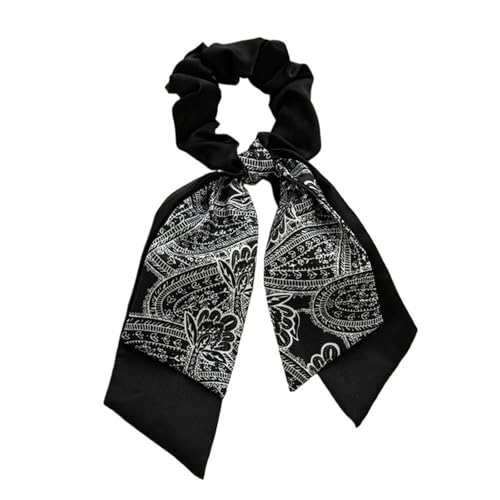 5 Stück elastische Haargummis mit Blumenmuster for Damen, Pontail-Haarseil für Frauen oder Mädchen(Color4) von Zymjzbetic