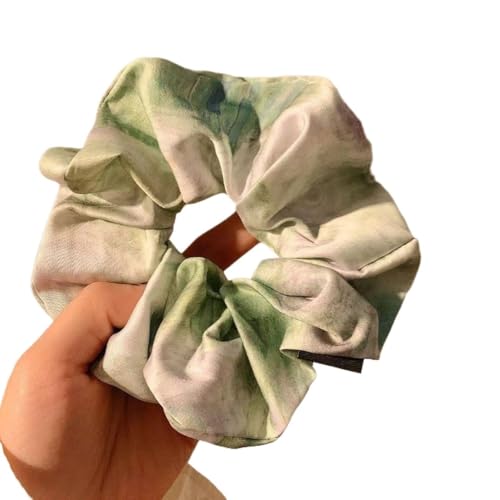 5 Stück große Haargummi-Seile for Damen, eleganter Pferdeschwanz-Halter, Mädchen-Kopfbedeckung, Haargummis für Frauen oder Mädchen(Green) von Zymjzbetic