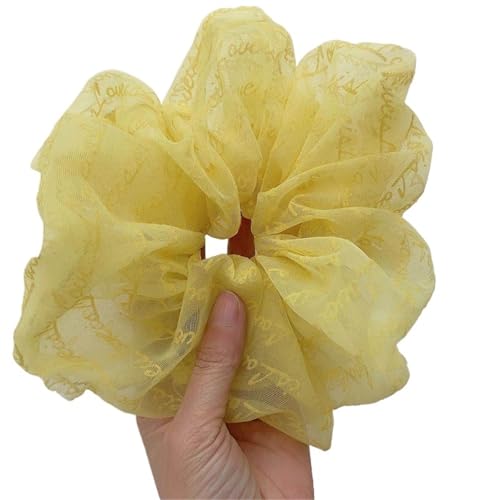 5 Stück übergroße Chiffon-Haargummis, große elastische Haarbänder, for Binden, Pferdeschwanzhalter, Haarseil für Frauen oder Mädchen(Color2) von Zymjzbetic
