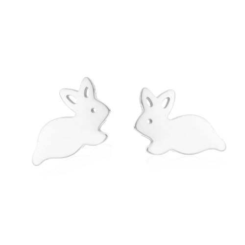 Zymoplas 1 Paar Frau Mini Ohrstecker Edelstahl niedlich Tier Piercing Ohrringe Dekoration Exquisite Mädchen Schmuck Geschenk von Zymoplas