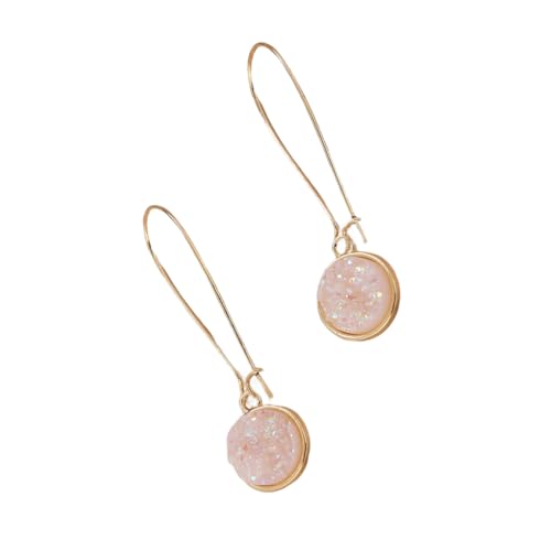 Zymoplas 1 Paar hängende baumelnde Ohrringe Persönlichkeit Schmuck Zubehör Legierung Ohrtropfen Dame Dekorationen Ohrstecker für Frauen Mädchen, Weiß von Zymoplas