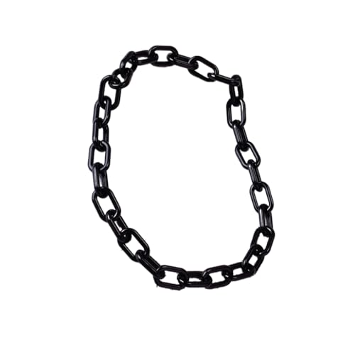Zymoplas Acryl Frauen Halskette Ersatz Hals Hängen Galvanisieren Unfading Stilvolle Mädchen Damen Bar Choker Ornament, Schwarz von Zymoplas