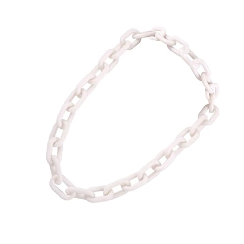 Zymoplas Acryl Frauen Halskette Ersatz Hals Hängen Galvanisieren Unfading Stilvolle Mädchen Damen Bar Choker Ornament, Weiss von Zymoplas