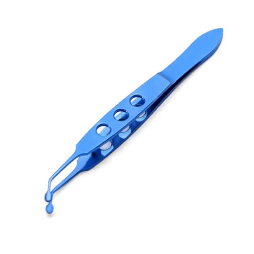 Zymoplas Augenlidpinzette Hand Augenlidklammern Manuelle Verstopfungsentfernung Massageklemmen Frauen Männer Kosmetikwerkzeuge Salonzubehör, Kleine rechteckige Spitze von Zymoplas